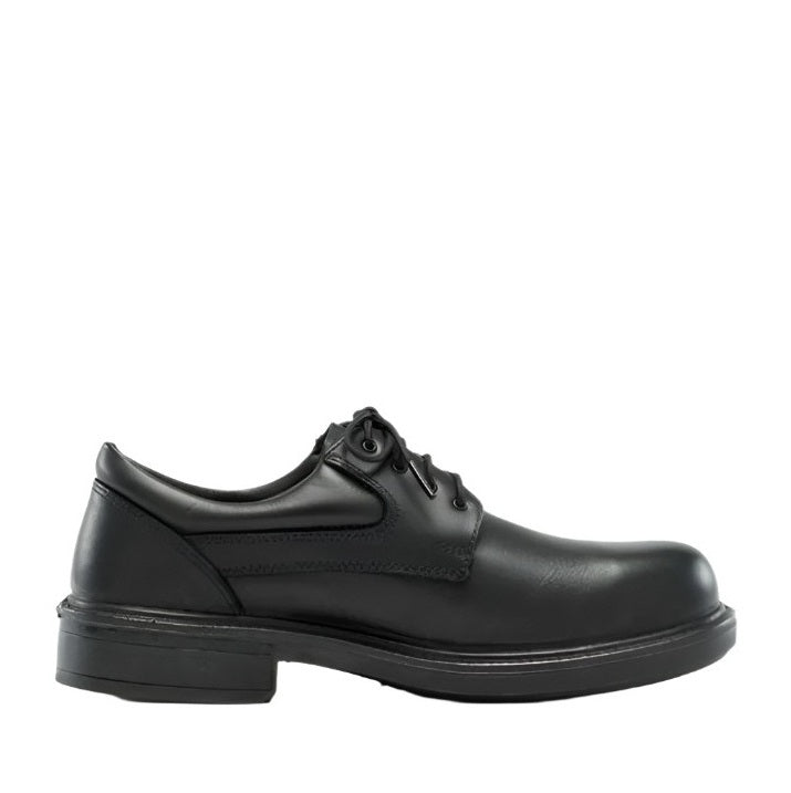 Black leather Steel Blue 316109 Manly lace up Safety Shoe