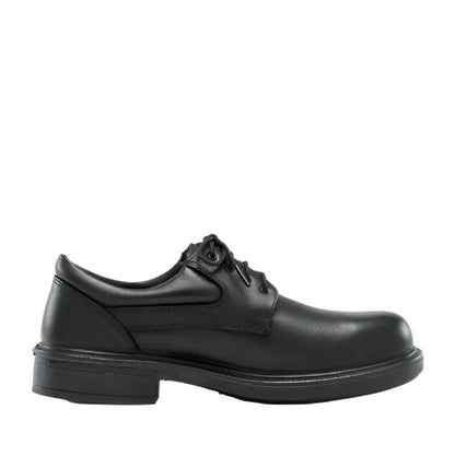 Black leather Steel Blue 316109 Manly lace up Safety Shoe