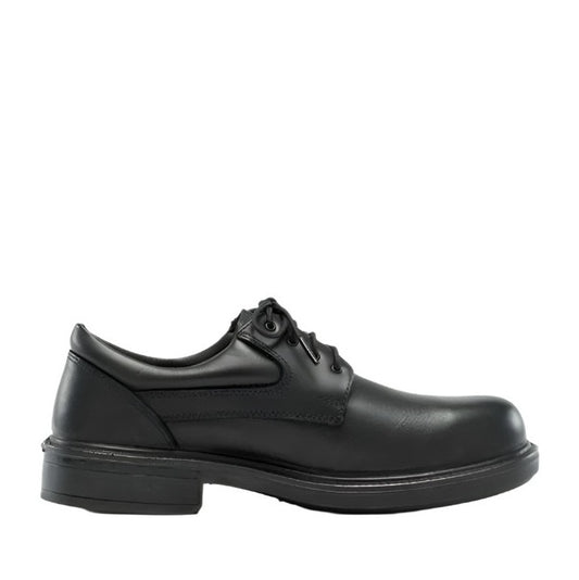 Black leather Steel Blue 316109 Manly lace up Safety Shoe