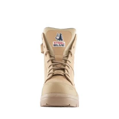 Popular men's zip side safety boots airport friendly