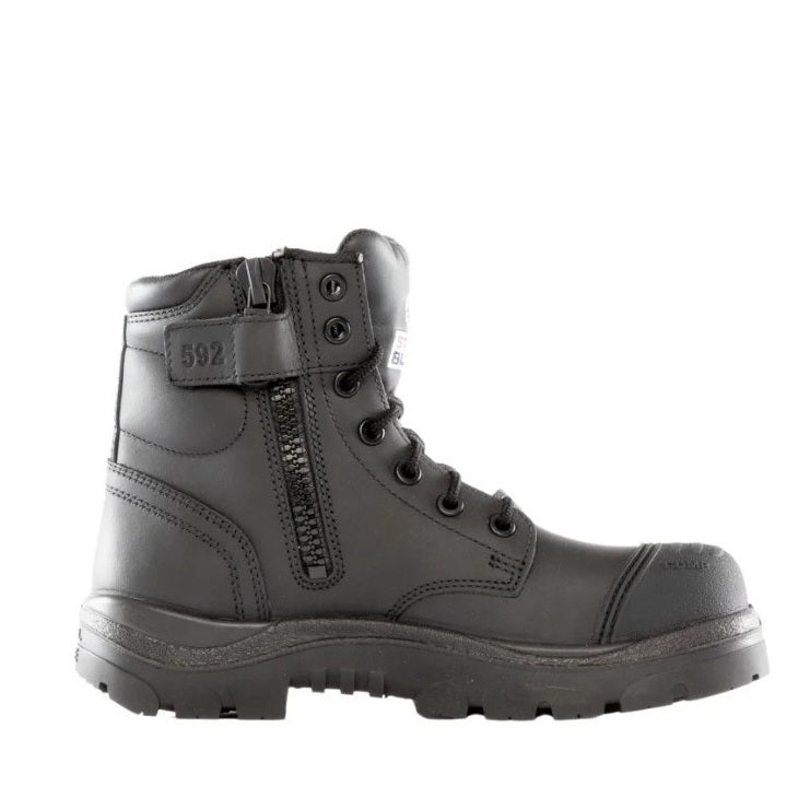 Steel Blue 318592 Argyle Zip Scuff Composite Boots - Black - Side View
