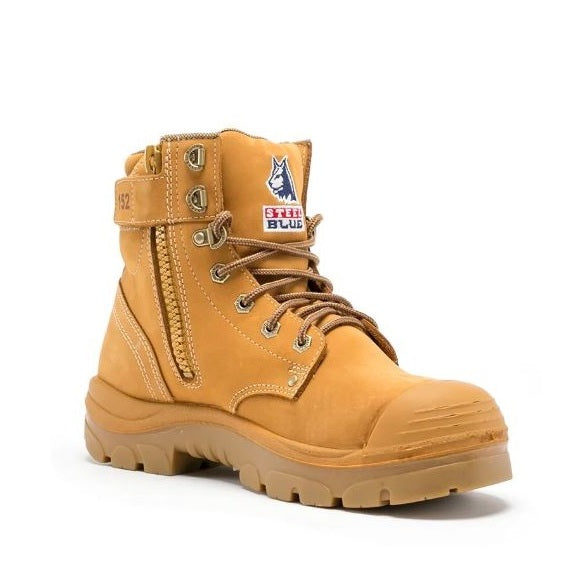 Steel Blue 332152 Argyle Zip: TPU/Bump Cap - Wheat - Angled View