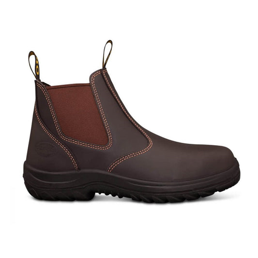 Oliver 34-626 Claret Elastic Sided Safety Boot