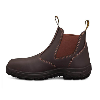 Oliver 34-626 Claret Elastic Sided Safety Boot