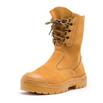 Yellow boot with a white background