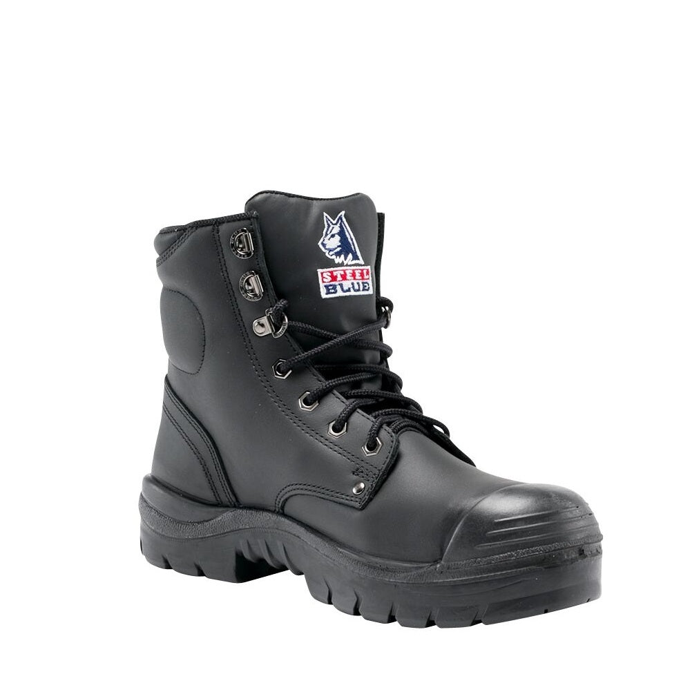 Steel Blue 342102 Argyle: Nitrile/Bump Cap - Black - Angled View