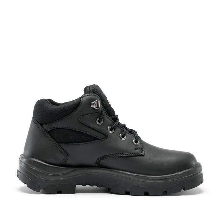 Steel Blue 382108 Whyalla 95mm Derby Style Nitrile Bump PR Safety Boots - Black - Side View