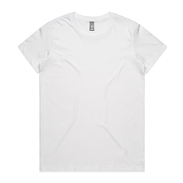 AS Colour 4001 Womans Maple Tee - White - Front View