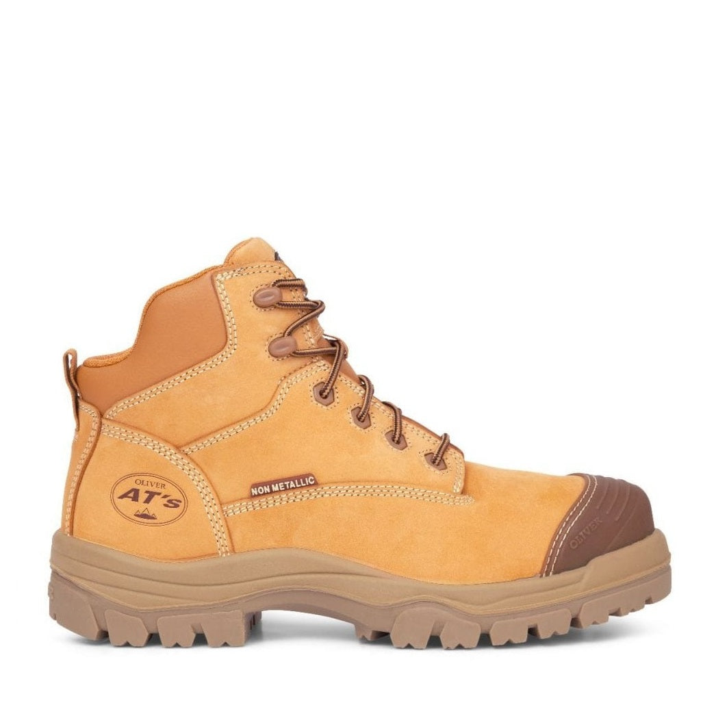 Oliver 45-630Z Wheat 130mm Zip Side Composite Safety Boots