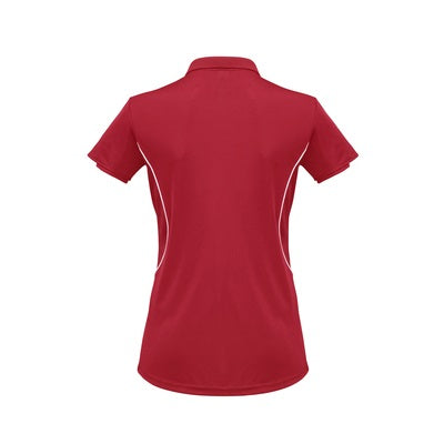 Biz Collection P405LS Razor Ladies Polo Red/White