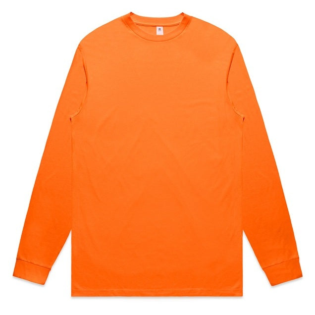 AS Colour 5050F Mens Block Safety Tee - Safety Orange - Front View