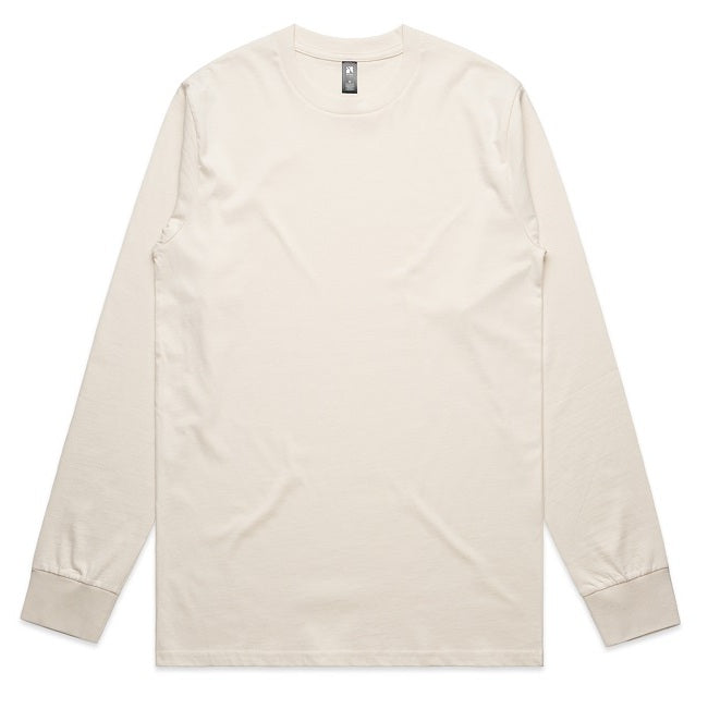 AS Colour 5071 Classic L/S Tee - Ecru - Front View