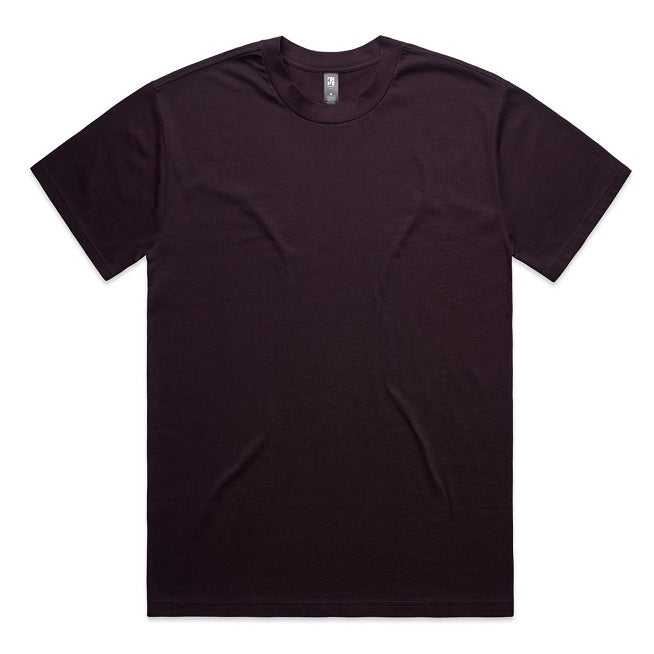 AS Colour 5080 Mens Heavy Tee - Plum - Front View