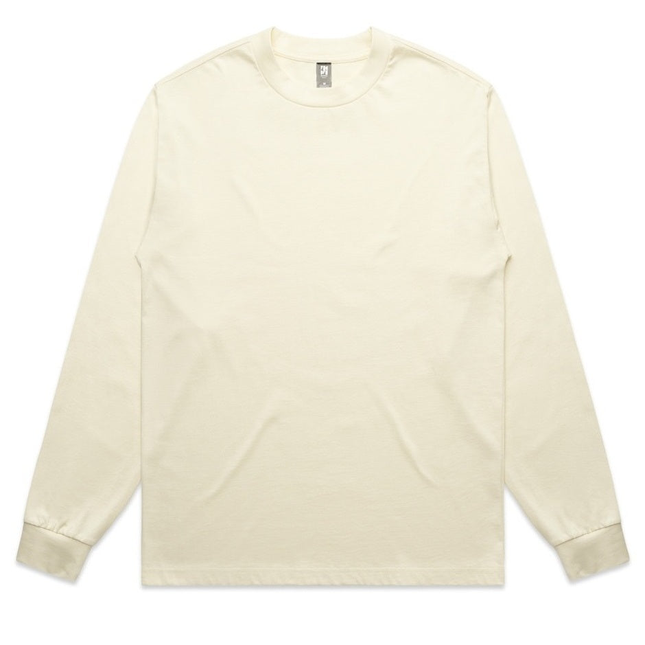 AS Colour 5081 Mens Heavy Long Sleeve Tee - Butter - Front View