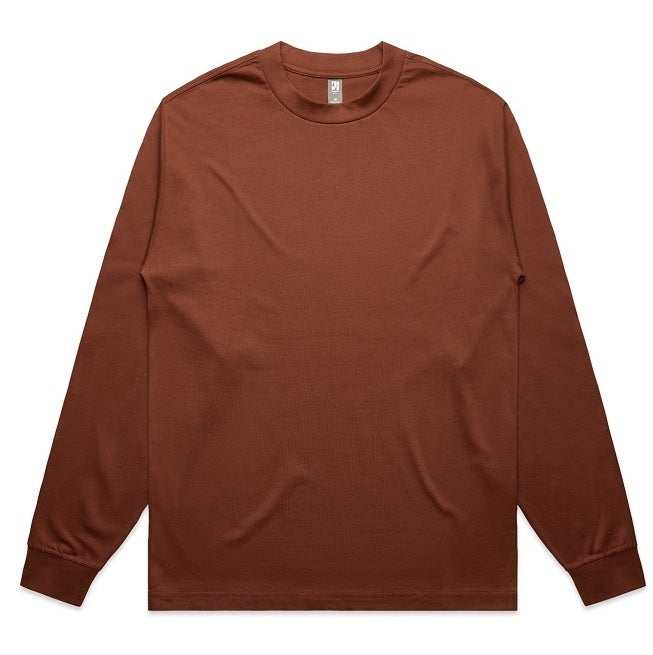 AS Colour 5081 Mens Heavy Long Sleeve Tee - Clay - Front View