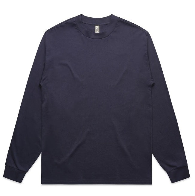 AS Colour 5081 Mens Heavy Long Sleeve Tee - Midnight Blue - Front View