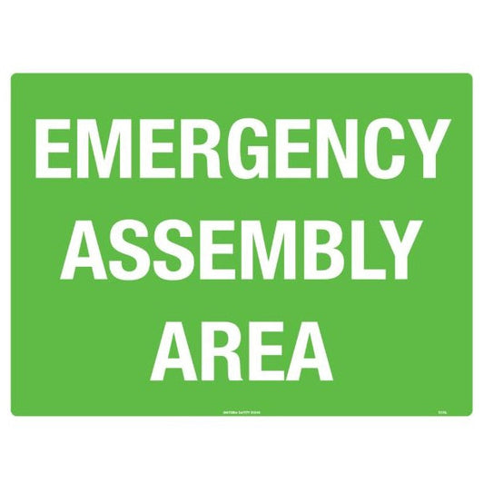 U. Safety Signs 509LP 600x400mm Emergency Assembly Area