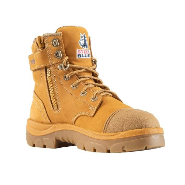 Steel Blue 512709 Argyle Zip Ladies Scuff Cap Boots Wheat colour, Scuff cap view