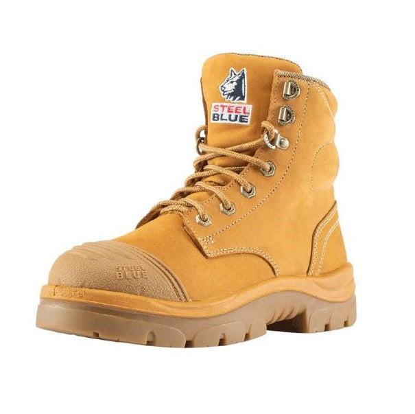 Steel Blue 512709 Argyle Zip Ladies Scuff Cap Boots - Steel Blue Logo Visible