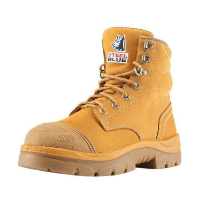 Steel Blue 512709 Argyle Zip Ladies Scuff Cap Boots - Steel Blue Logo Visible