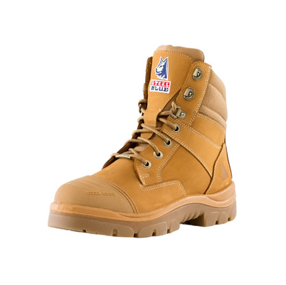 Steel Blue 512719 Ladies Southern Cross Zip Scuff Cap Boots - Wheat colour 