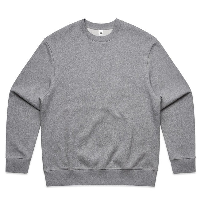 AS Colour 5145 Mens Heavy Crew Top - Grey Marle - Front View