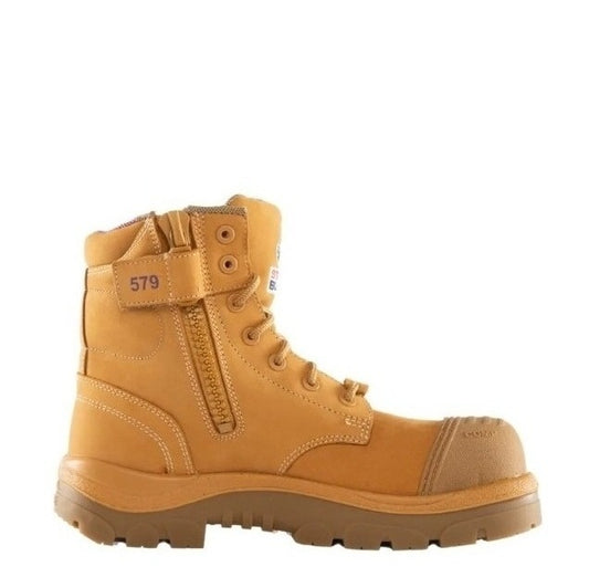 Wheat zip sided Steel Blue 518579 Argyle® Ladies Scuff Composite Safety Boot