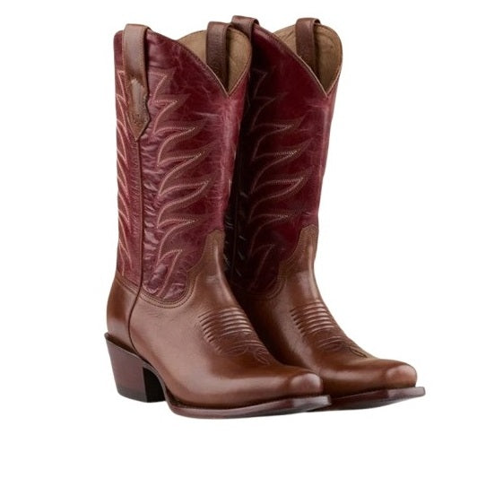 Ringers Western 519250104-CHRE Longreach Womens Cuban Heel Non Safety Boot