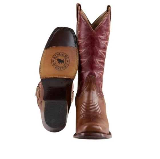 Ringers Western 519250104-CHRE Longreach Womens Cuban Heel Non Safety Boot