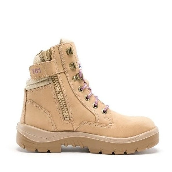 Steel Blue 522761 Southern Cross Zip Ladies: Nitrile Outsole - Sand - Alternative Side View