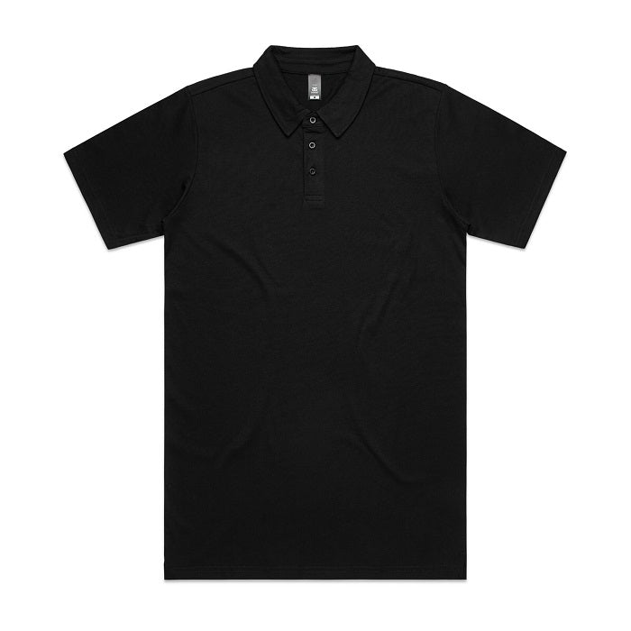 AS Colour 5402 Chad Polo - Black - Front View