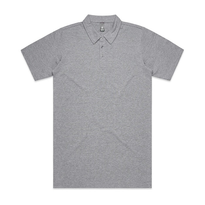 AS Colour 5402 Chad Polo - Grey Marle - Front View