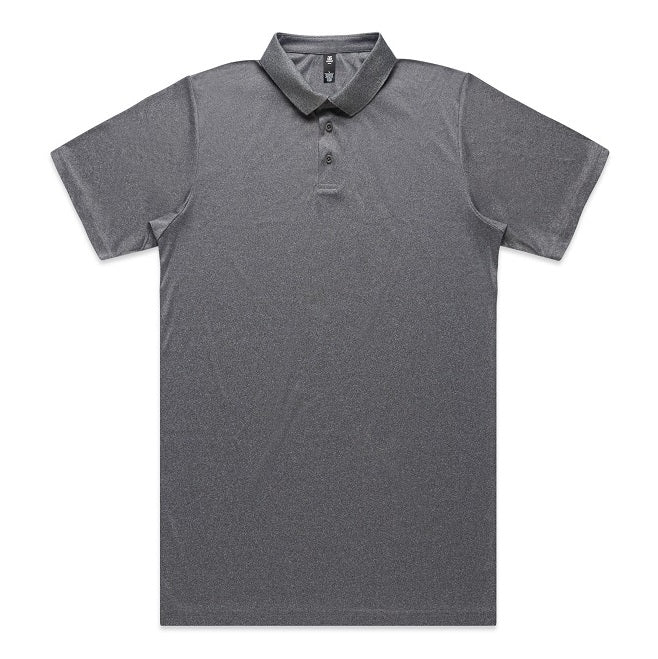 AS Colour 5425 Mens Work Polo - Graphite - Front View