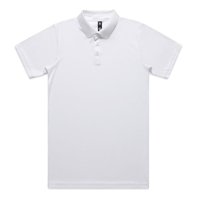 AS Colour 5425 Mens Work Polo - White - Front View