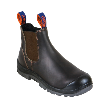 Mongrel 545030 Claret Oil Kip Elastic Sided Safety Boot With Scuff
