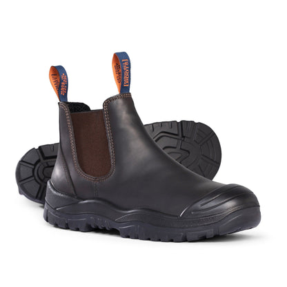 Mongrel 545030 Claret Oil Kip Elastic Sided Safety Boot With Scuff