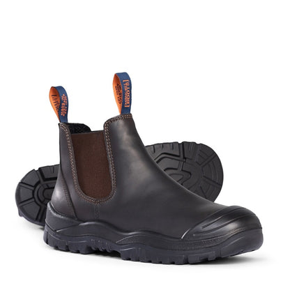 Mongrel 545030 Claret Oil Kip Elastic Sided Safety Boot With Scuff