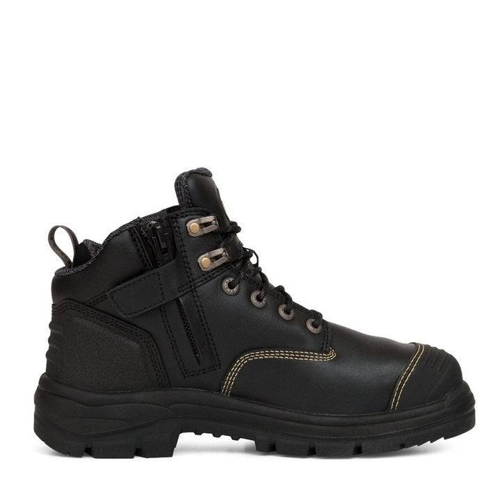 Oliver 55-340Z Black 130MM Zip Side Safety Boot