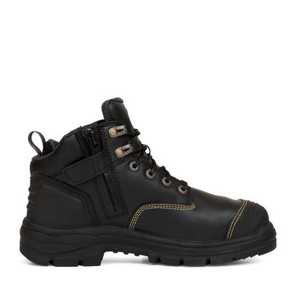 Oliver 55-340Z Black 130MM Zip Side Safety Boot