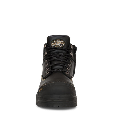 Oliver 55-340Z Black130mm Zip Side Safety Boots