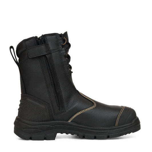 Oliver 55-380 Black 200Mm Hi Leg Zip Side Safety Boot