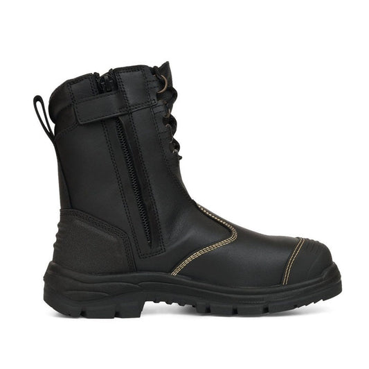 Oliver 55-380 Black 200Mm Hi Leg Zip Side Safety Boot