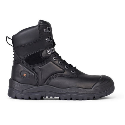 Mongrel 550020 DISCONTINUED Black High Leg Lace Up Boot w/ Scuff Cap Safety Boot