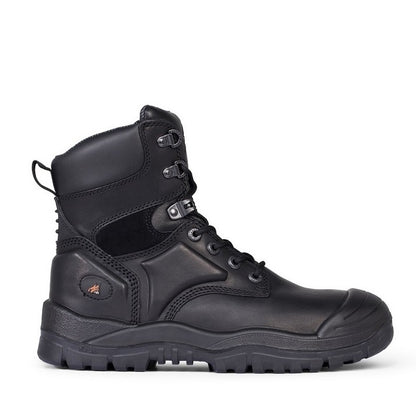 Mongrel 550020 DISCONTINUED Black High Leg Lace Up Boot w/ Scuff Cap Safety Boot