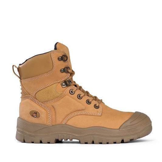Mongrel 550050 DISCONTINUED Wheat High Leg Lace Up Boot w/ Scuff Cap Safety Boot
