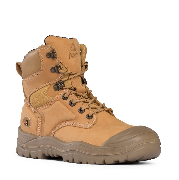 Mongrel 550050 DISCONTINUED Wheat High Leg Lace Up Boot w/ Scuff Cap Safety Boot
