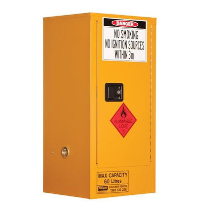 Pratt 5517AS CLASS 3 Flammable Liquid Storage Cabinet 60L 1 Door 2 Shelf