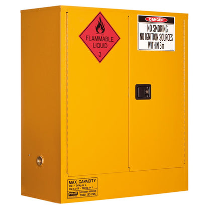 Pratt 5530AS CLASS 3 Flammable Liquid Storage Cabinet 160L 2 Door 2 Shelf