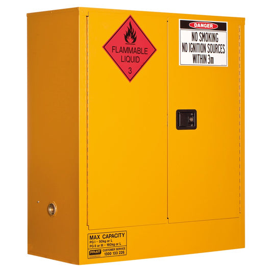 Pratt 5530AS CLASS 3 Flammable Liquid Storage Cabinet 160L 2 Door 2 Shelf
