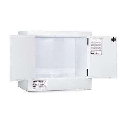 Pratt 5535PSPH CLASS 8 Corrosive Substance Storage Cabinet Polyprophylene 100L 2 Door 1 Shelf